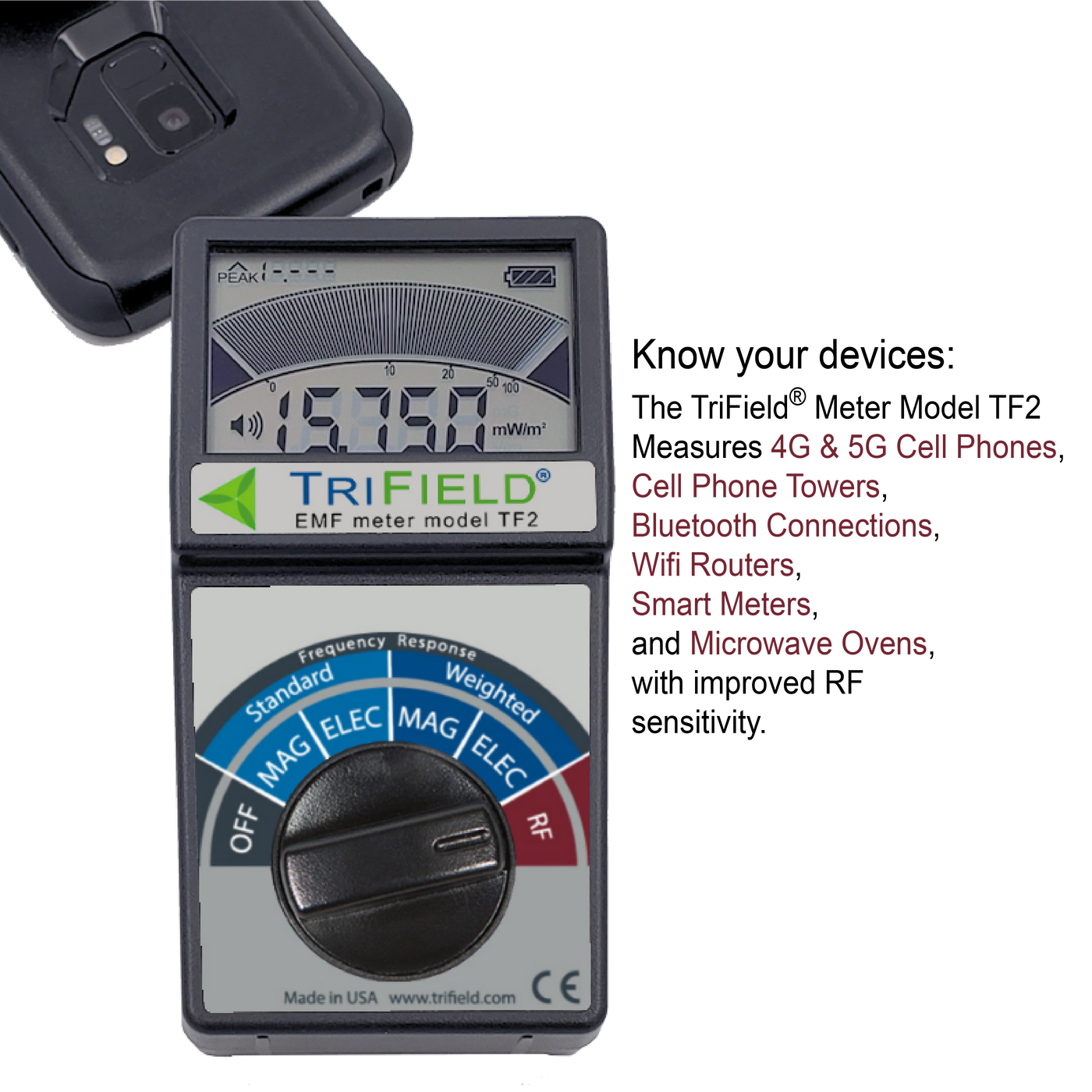 True Tri Meter TriField® EMF Meter Model TF2 — Trifield